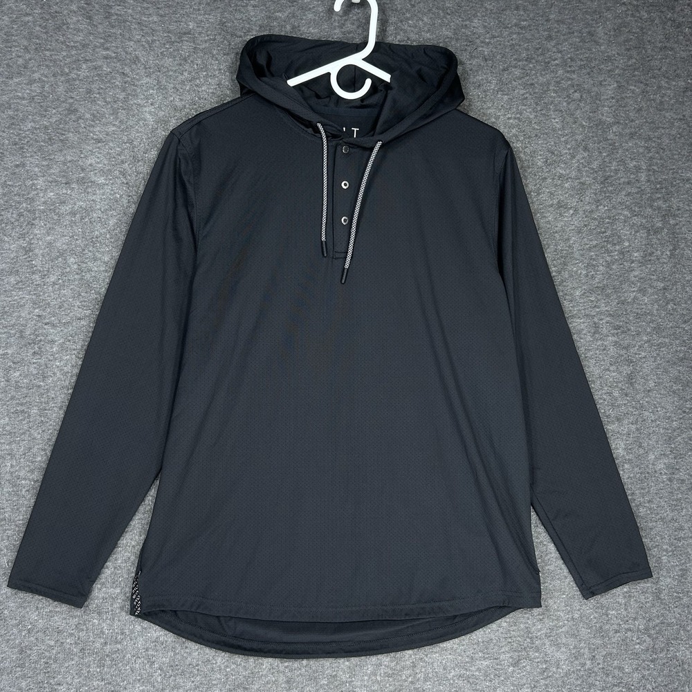 BYLT Premium Basics Performance 2.0 Circuit Hoodie Mens M Black Long Sleeve